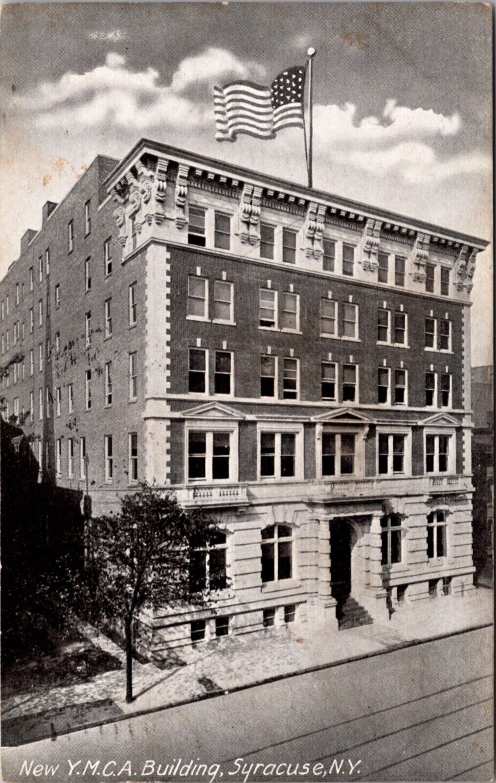 Postcard Y.M.C.A. Building in Syracuse, New York