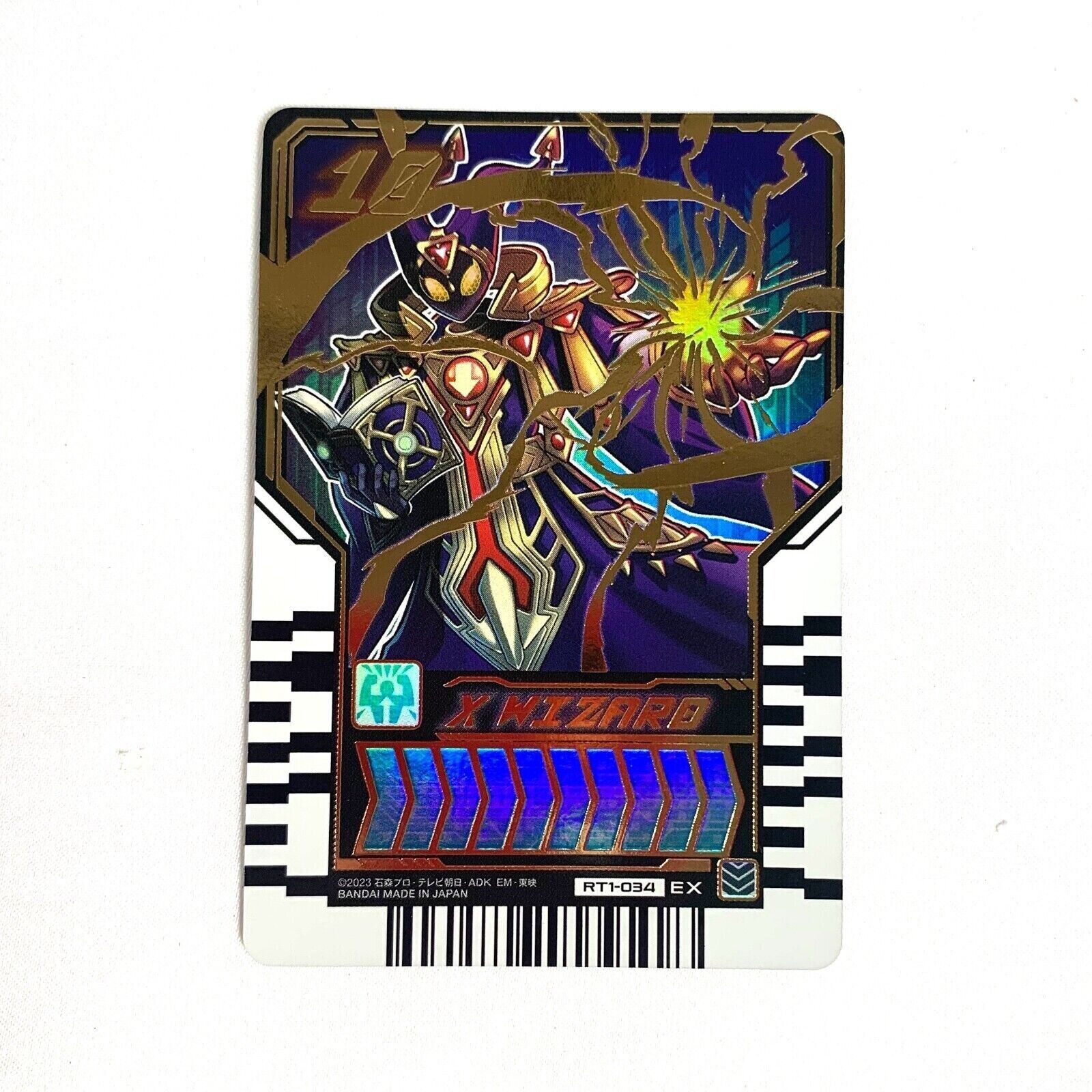 RT1-034 EX X WIZARD Kamen Rider Gotchard Ride Chemy Trading Card