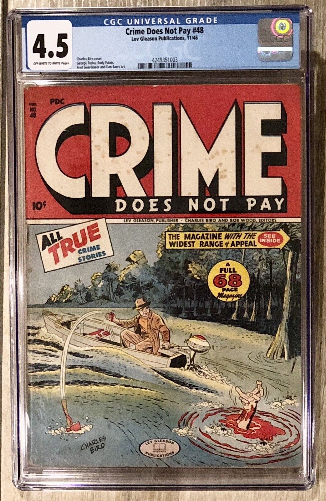 Crime Does Not Pay #48 CGC 4.5 (1946 Gleason) Pre-Code Crime Dead Body Violent