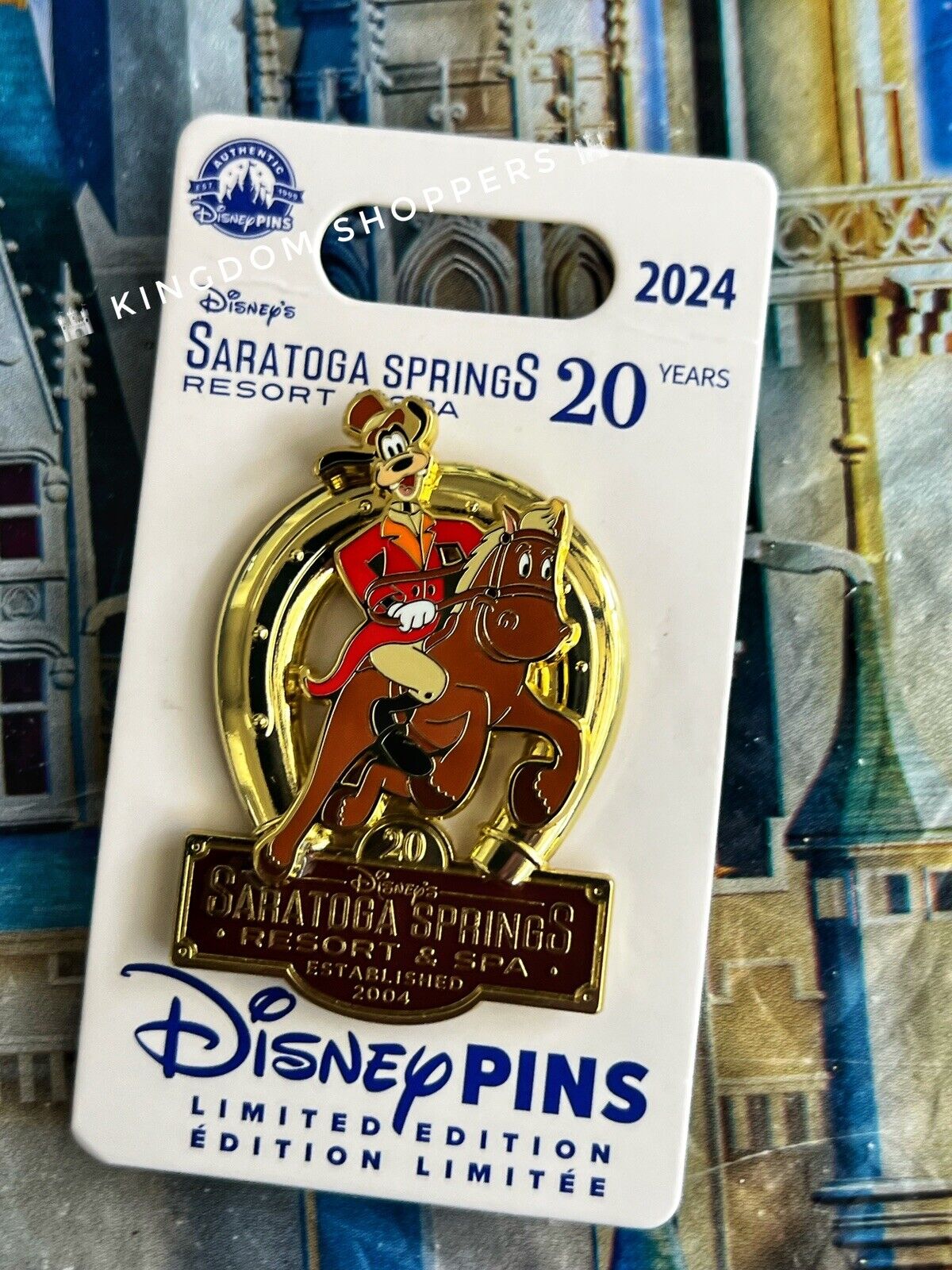 2024 Disney Parks Saratoga Springs Resort Goofy 20th Anniversary Pin LE 2000