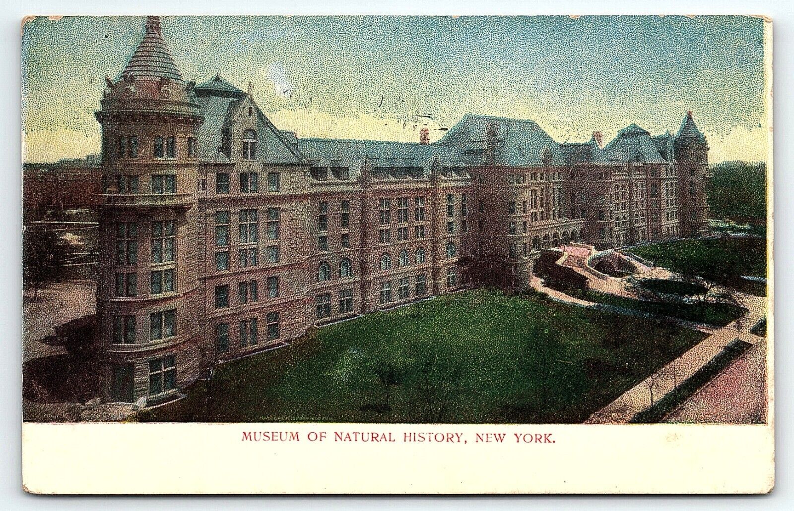 1908 NEW YORK MUSEUM OF NATURAL HISTORY EARLY UNDIVIDED BACK POSTCARD P4023