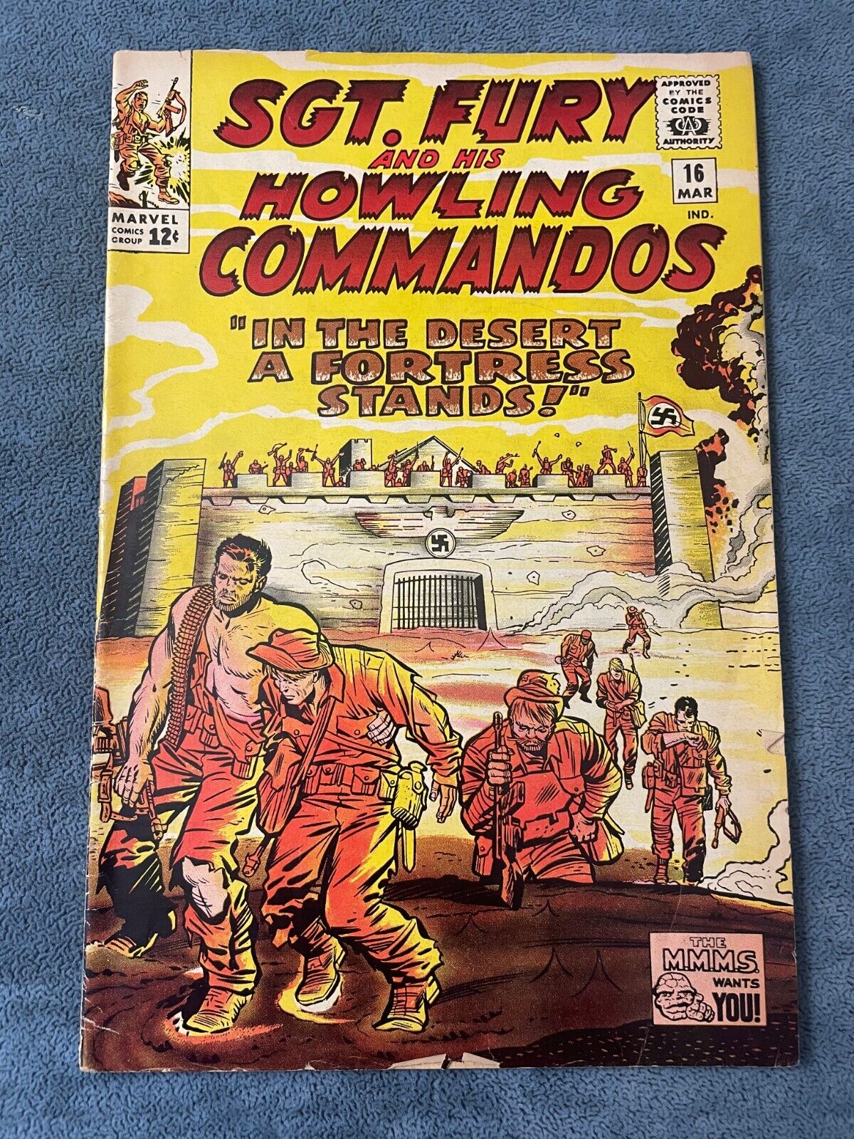 Sgt Fury and His Howling Commandos #16 1965 Marvel Comic Book Kirby VG/FN