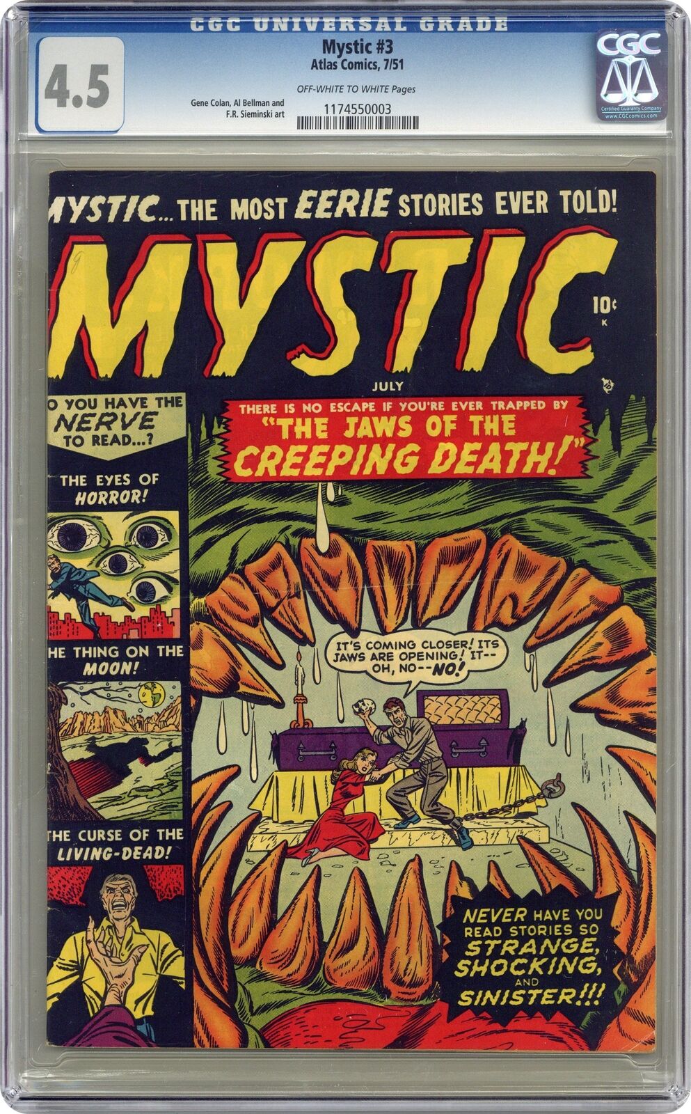 Mystic #3 CGC 4.5 1951 1174550003