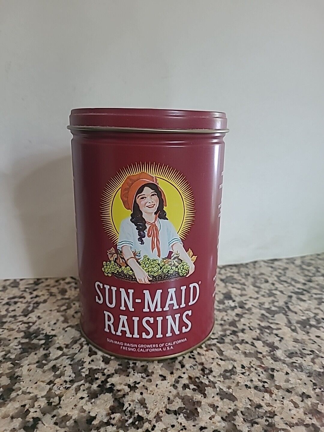 Vintage 1991 Sun-Maid Raisins Collectible Tin
