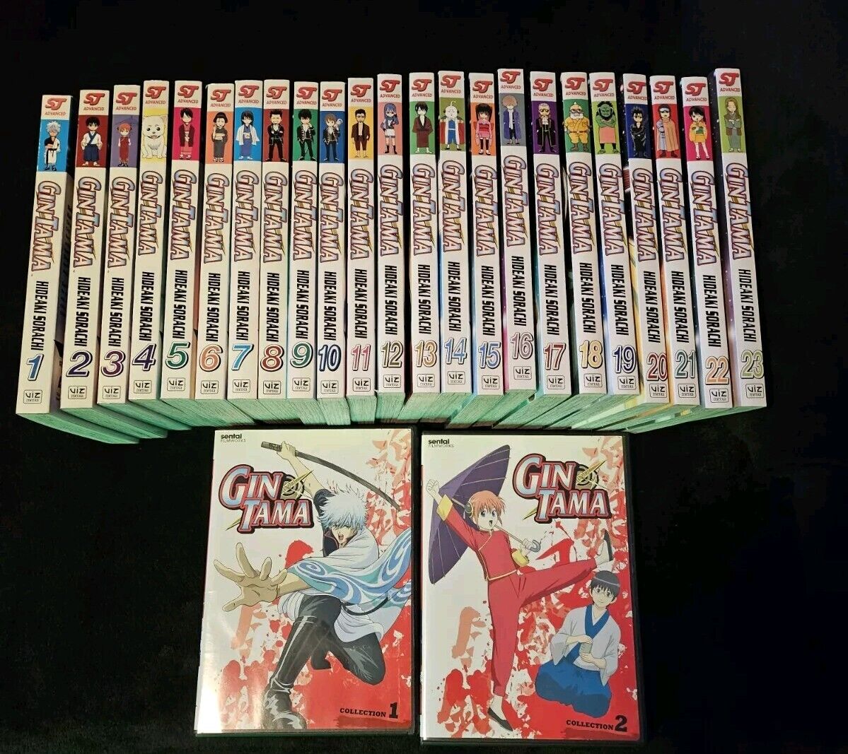 Gintama Manga Volumes 1-23 ENGLISH + Collection 1-2 DVD