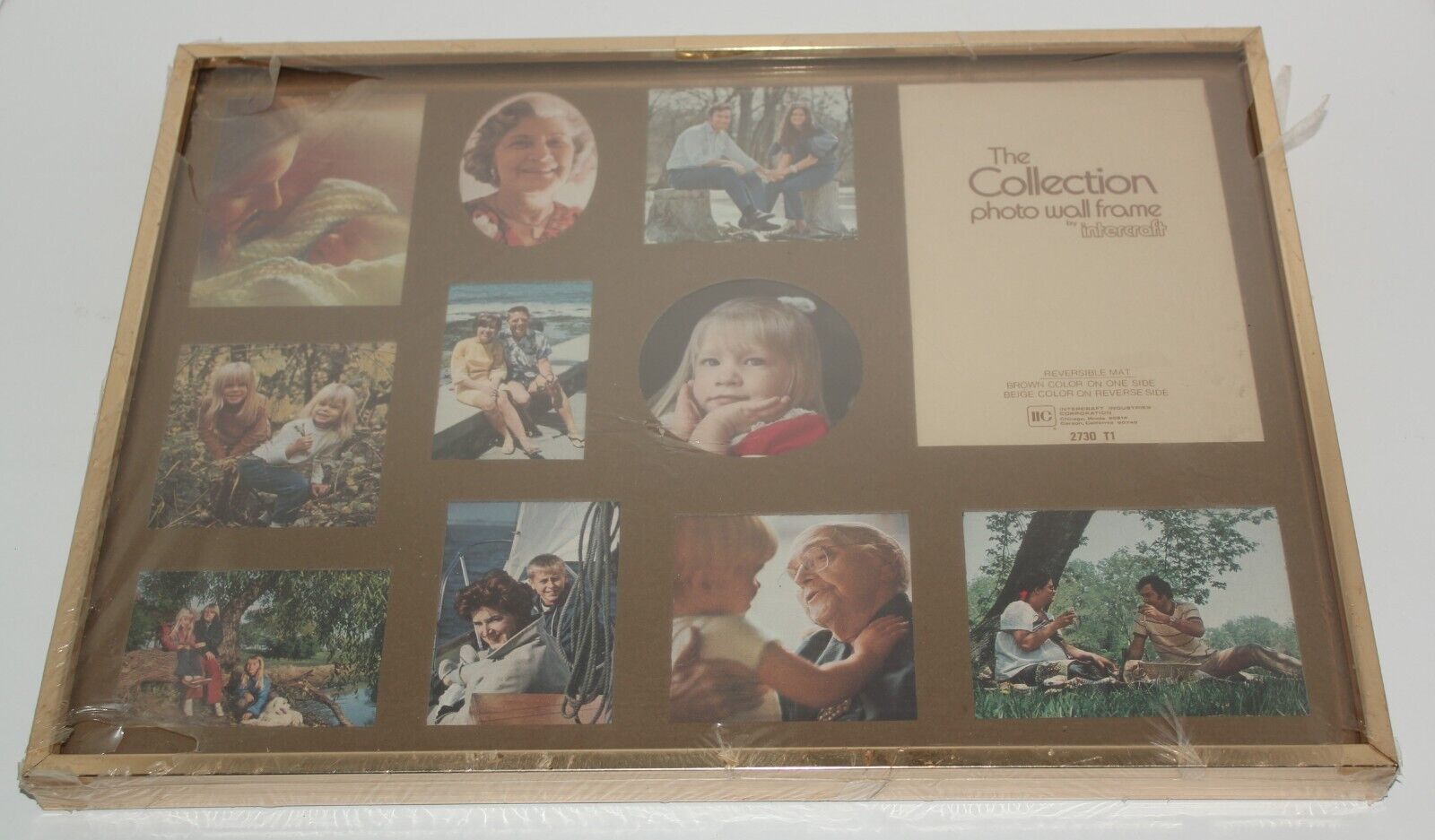Vintage The Collection Photo Wall Frame:  Intercraft 2730-TI Collage Style Metal