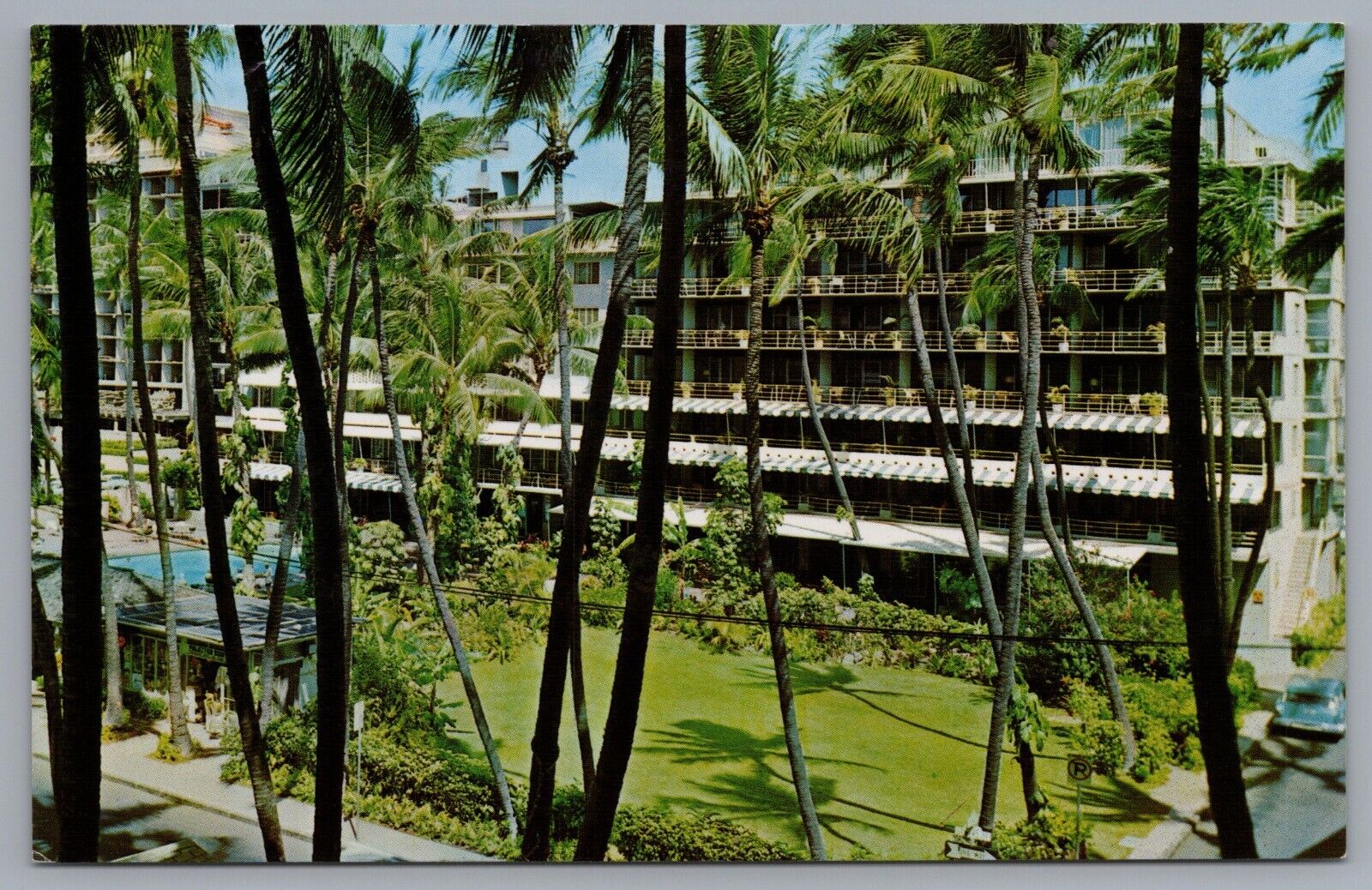 The Edgewater Hotel Waikiki Beach Hawaii Postcard