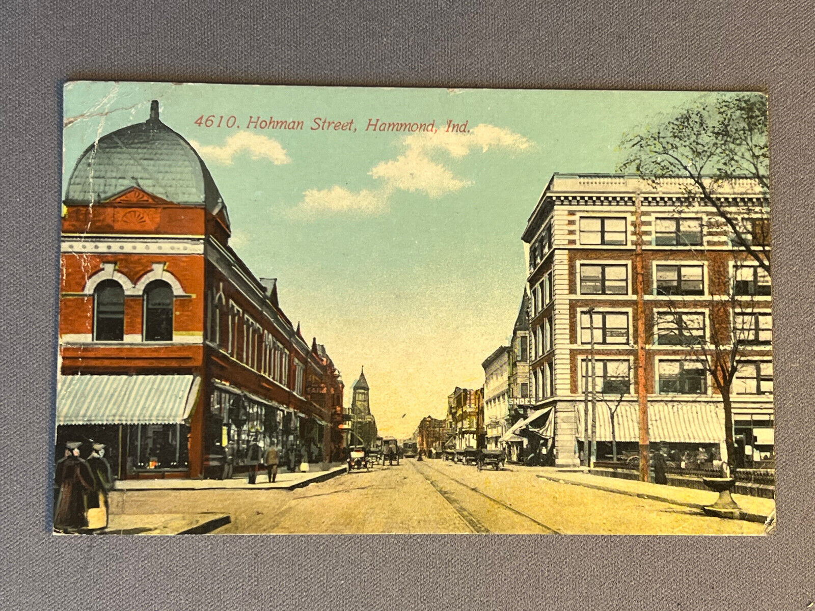 Indiana, IN, Hammond, Hohman Street, Trolley, PM 1911