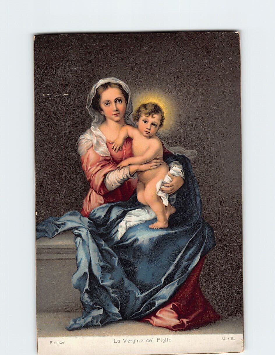 Postcard La Vergine col Figlio Florence Italy