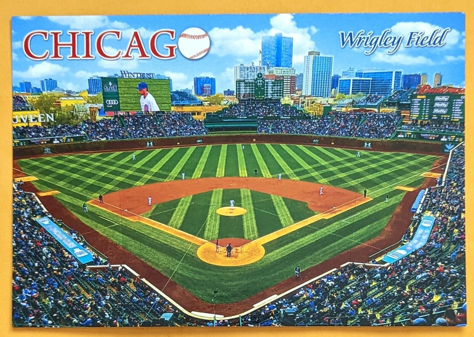 Postcard IL: Chicago, Wrigley Field. 