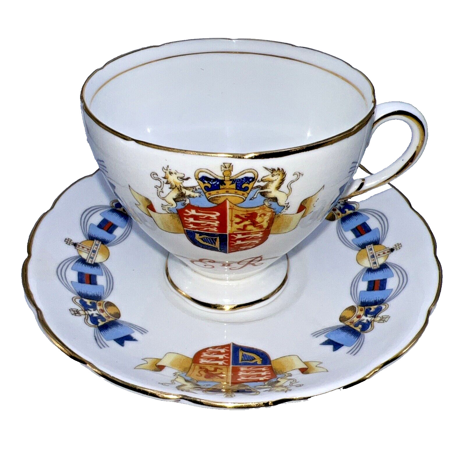 Foley Coronation of Queen Elizabeth II June 2nd 1953 Tea Cup / Saucer England