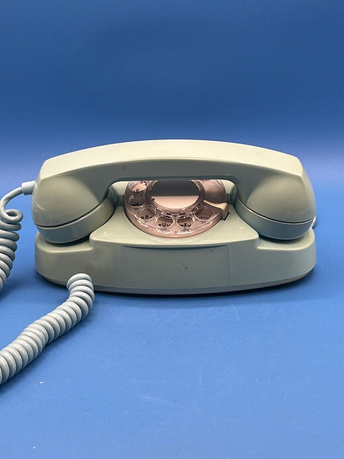 ITT Kellogg Rotary Telephone Bell System Princess Aqua Teal Blue Vintage