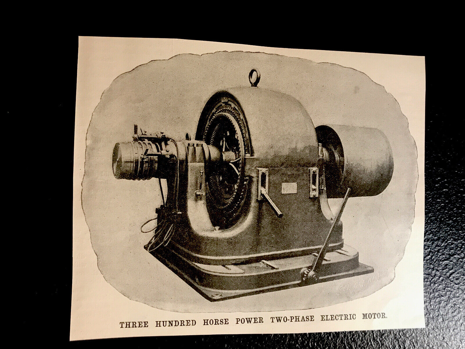 1896 Three Hundred Horse Power Two-Phase Electric Motor Advertising