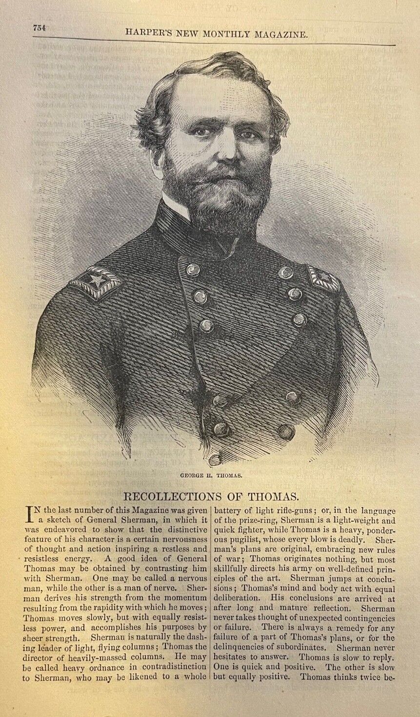 1865 General George H. Thomas Civil War