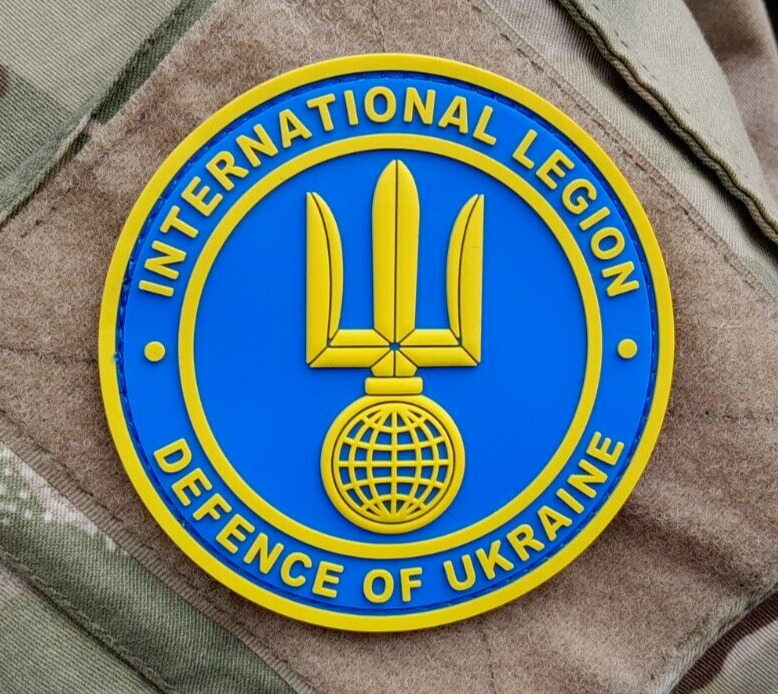 Ukraine International Support Legion Morale Blue 3D PVC Patch -Ukrainian Foreign