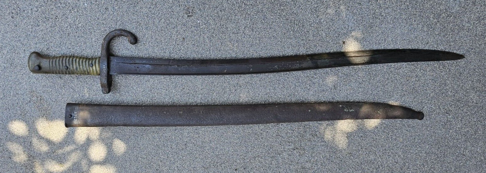 Rare Civil War Confederate Fayetteville Saber Bayonet Relic Condition