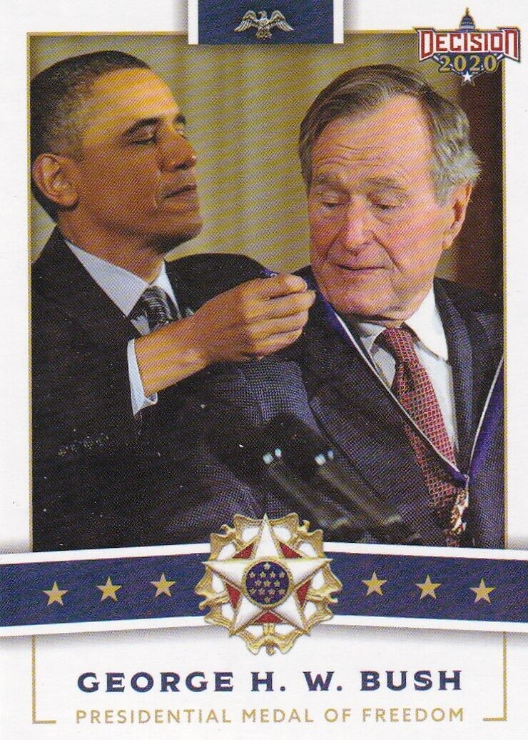 2020 Leaf Decision Pres. Medal of Freedom #PMOF26 George H.W. Bush
