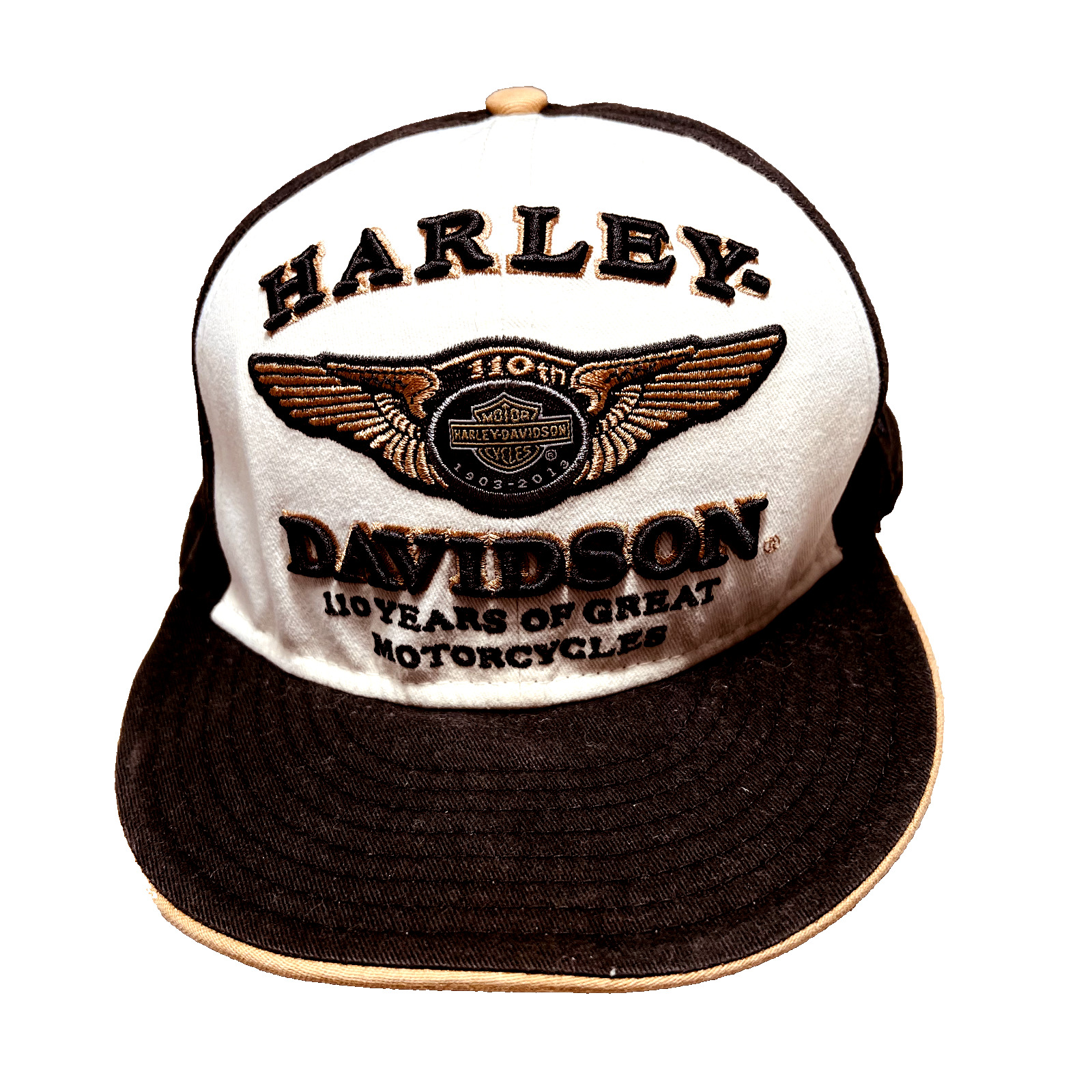 Harley Davidson Genuine New Era 59Fifty (Size L) Embroidered Patch Front/Back