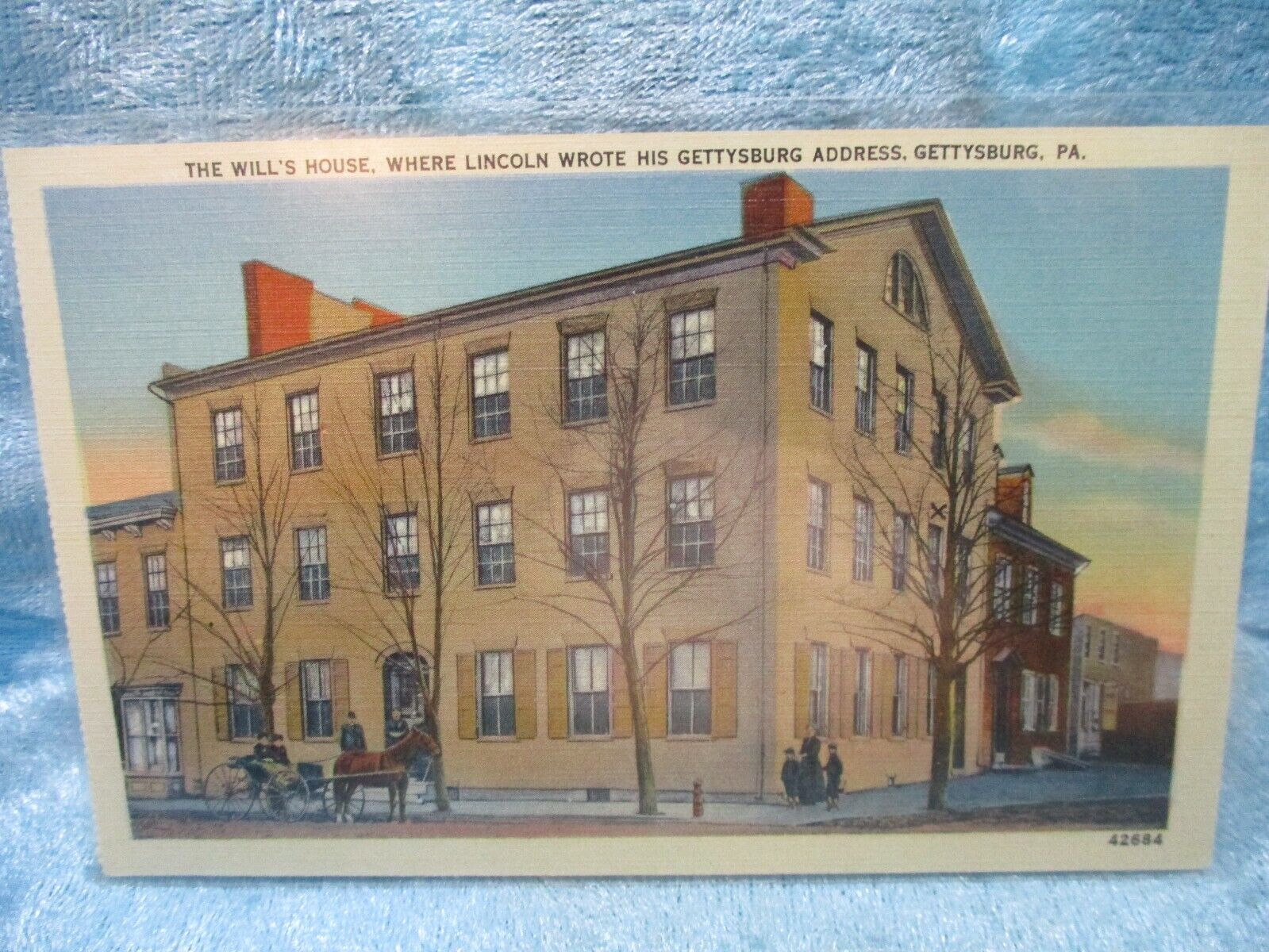 The Will\'s House where Lincoln wrote his Gettysburg Ad Gettysburg Pa Postcard
