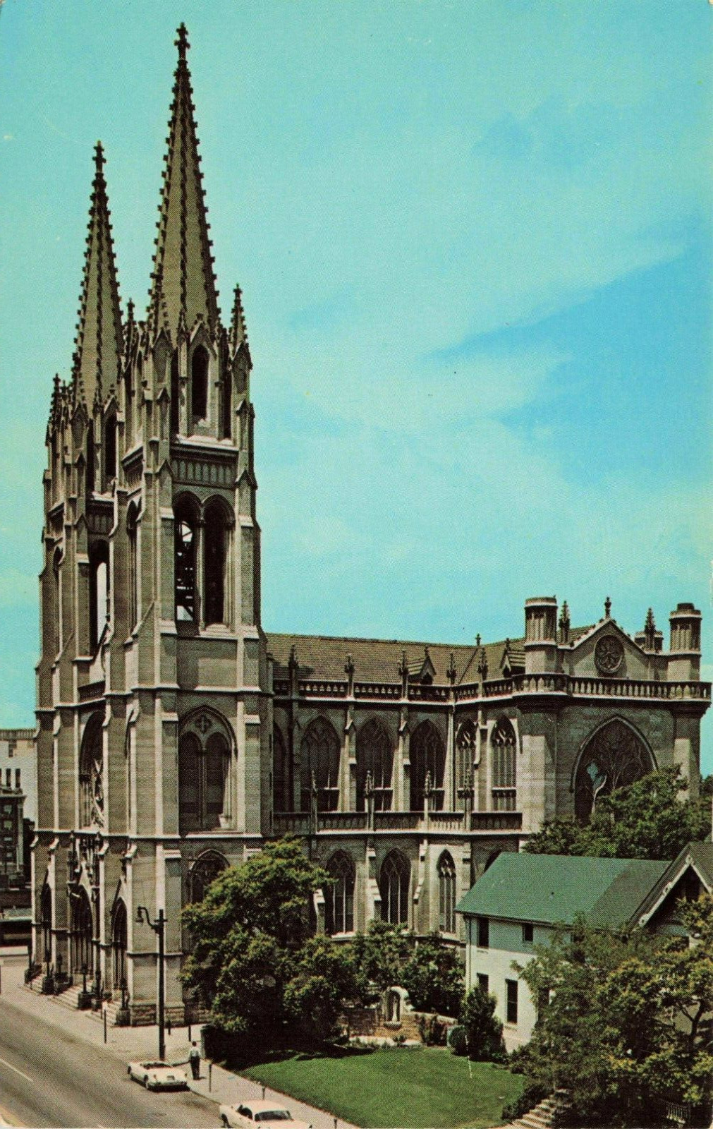 Postcard Immaculate Conception Catholic Cathedral Denver Colorado Vintage