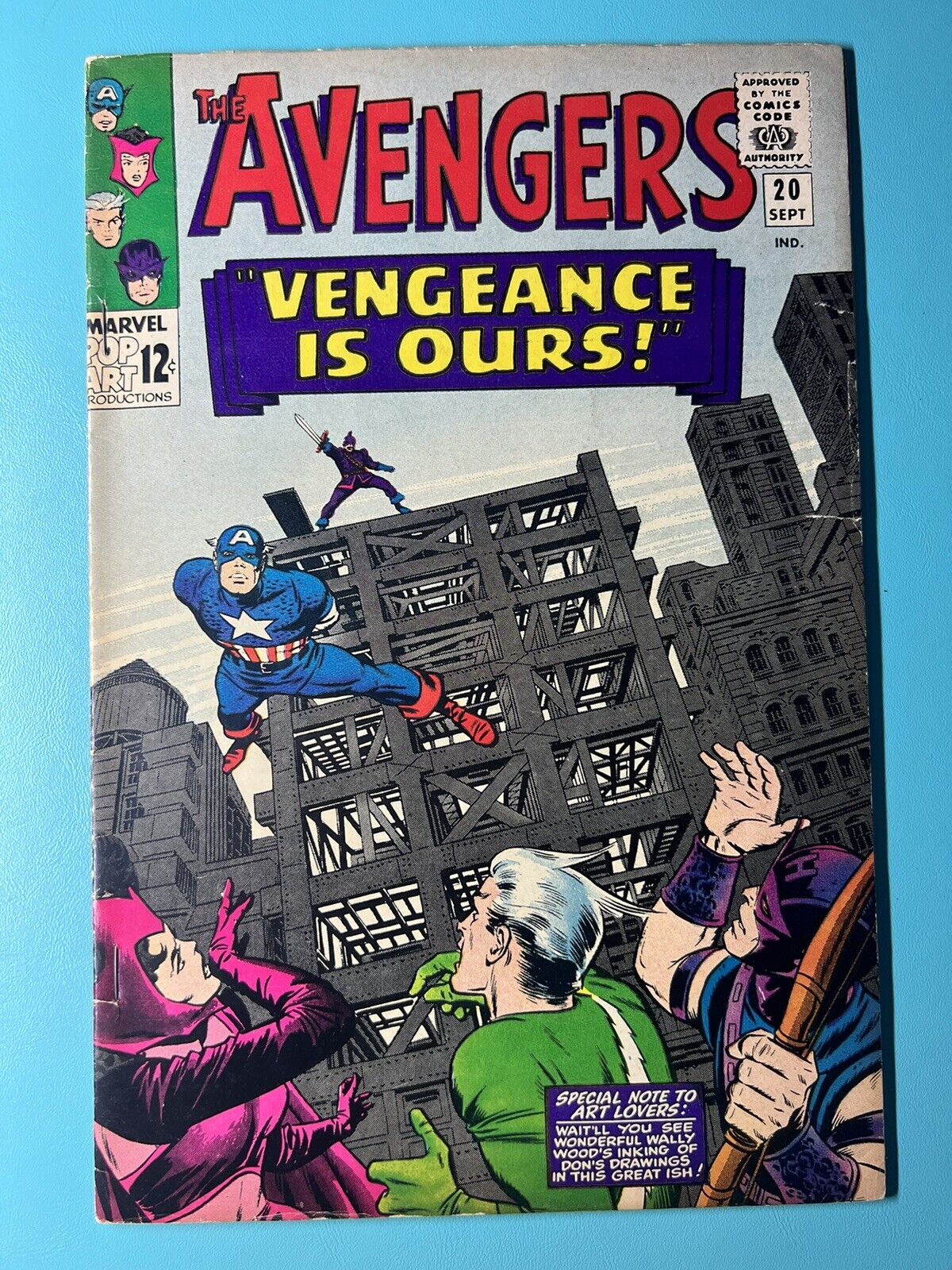 Avengers #20 (Marvel 1965) 2nd Swordsman Stan Lee Jack Kirby Silver Age