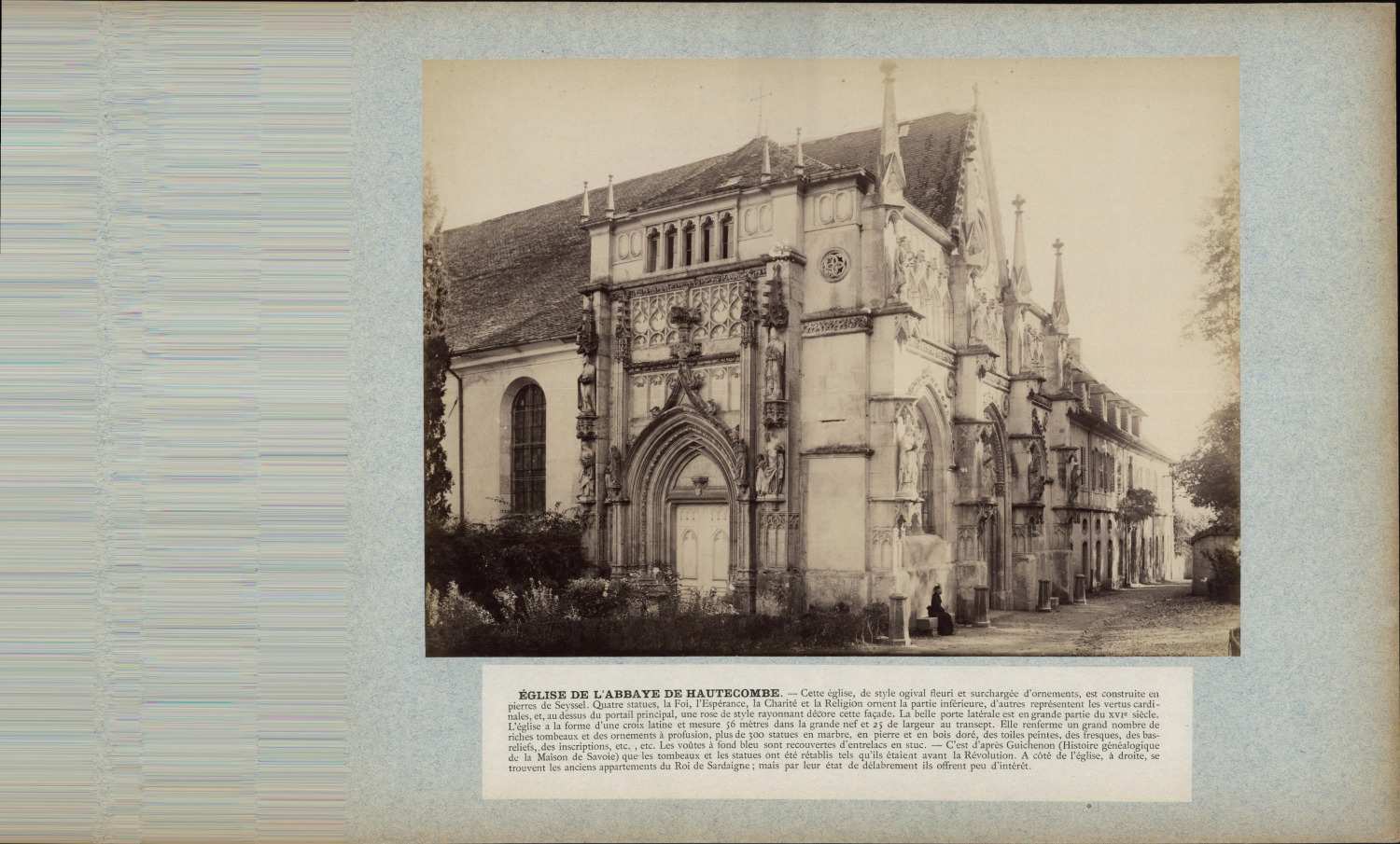 France, Hautecombe, Church of the Abbey Vintage Print Period Print