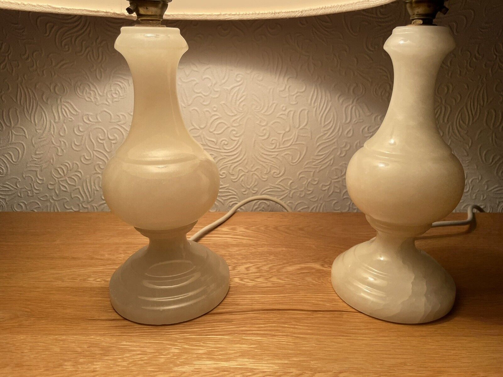 Jonathan Perant Pair of Oynx Marble Lamps Home Decor Lighting