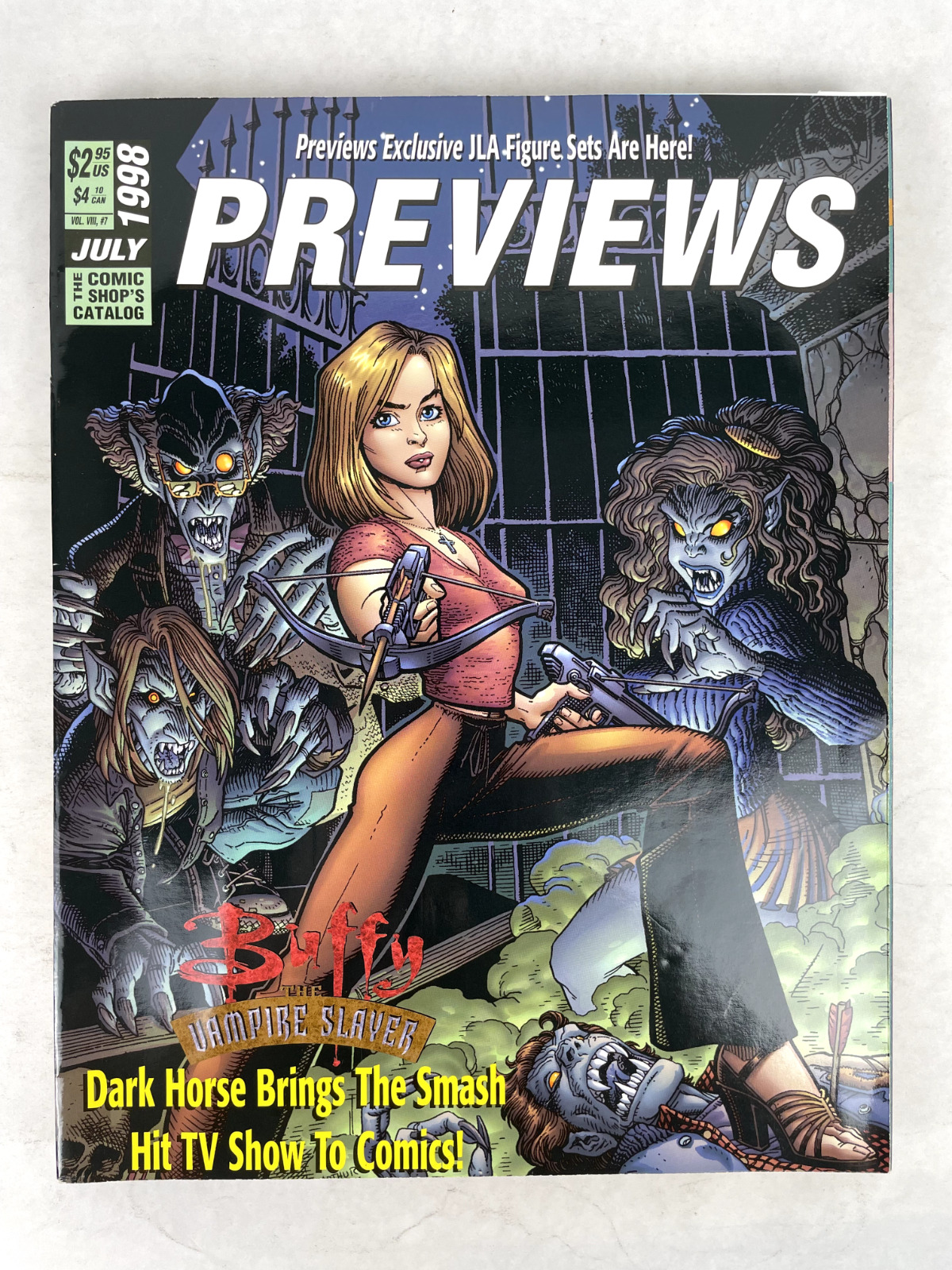 PREVIEWS July 1998 Issue BUFFY COVER (1998, Diamond Comics)