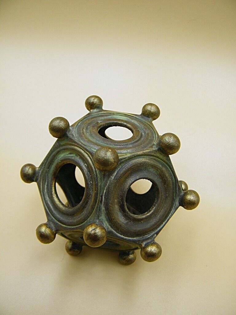 Plastic Resin replica of Roman Dodecahedron. Natural size. London museum version