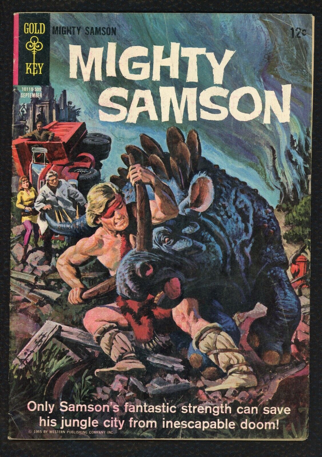Vintage Comic Mighty Sampson Gold Key #3 Sept 1965 Peril from the Past