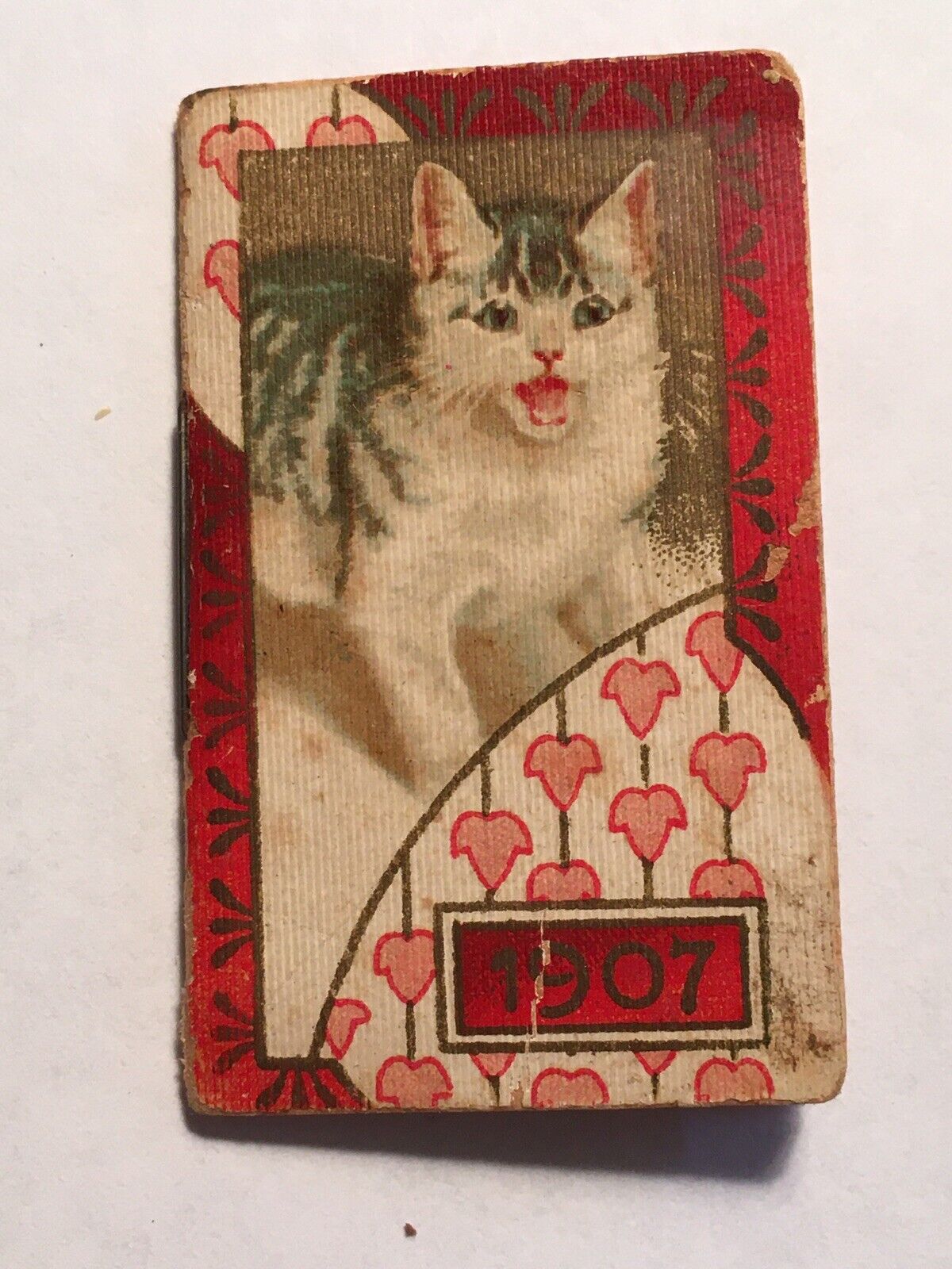 Raphael Tuck And Sons 1907 Calendar Postcard Booklet With Cat Cover England