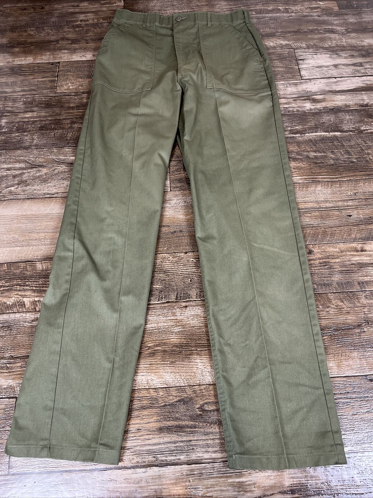 Vintage Military Pants Men’s 32.5x35 OG-507 Utility Trousers Olive Green US Army