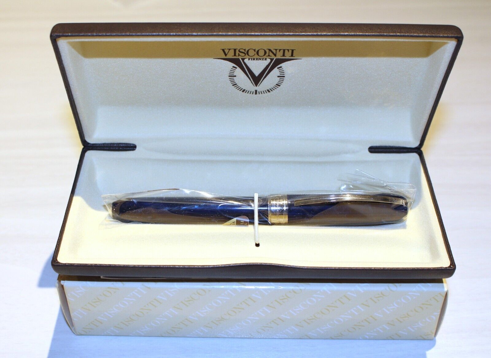 Visconti Rembrandt Blue Rollerball Pen #48389 COMPLETE Selling As-Is