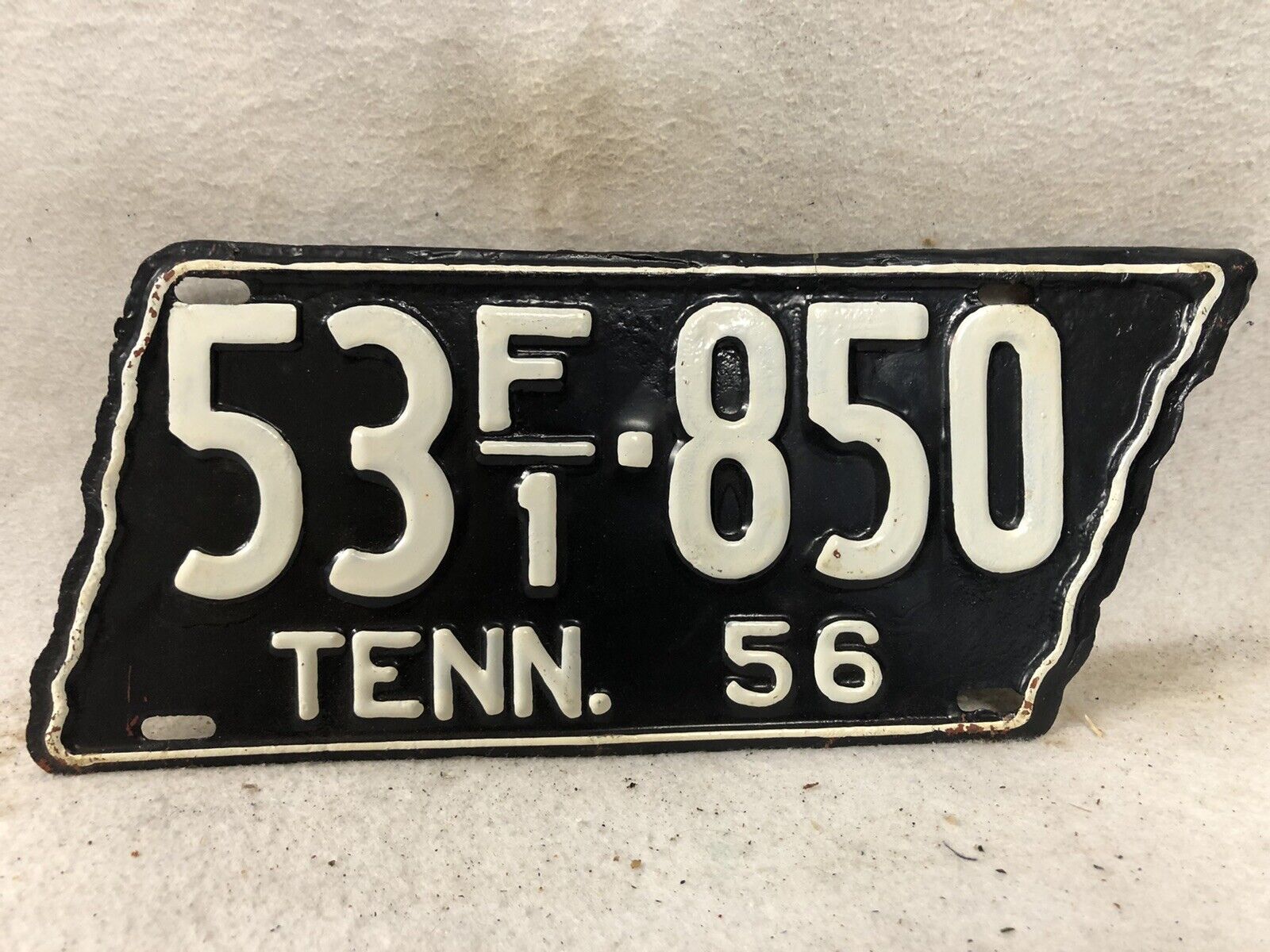 Vintage 1956 Tennessee License Plate ~ Repaint