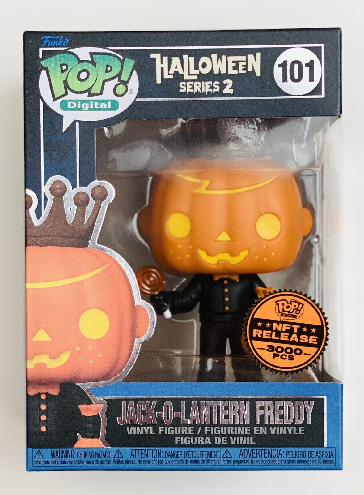Funko Pop Digital Halloween Series 2 Jack-O-Lantern Freddy 101 LE 3000