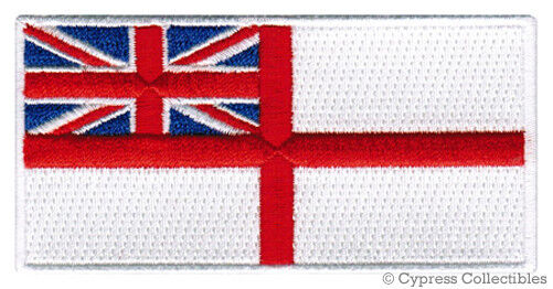 BRITISH ROYAL NAVY JACK FLAG PATCH UK Great Britain MILITARY embroidered iron-on