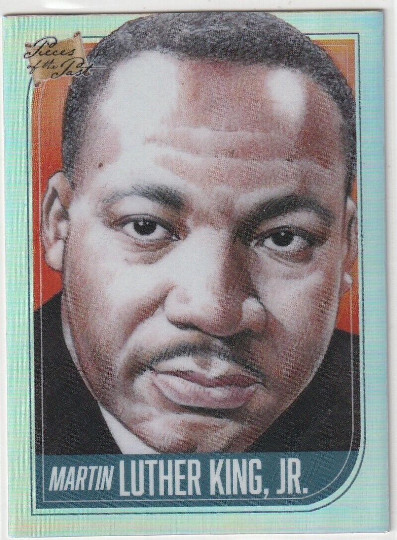MARTIN LUTHER KING JR. 2021 PIECES OF THE PAST SILVER REFRACTOR CARD #26