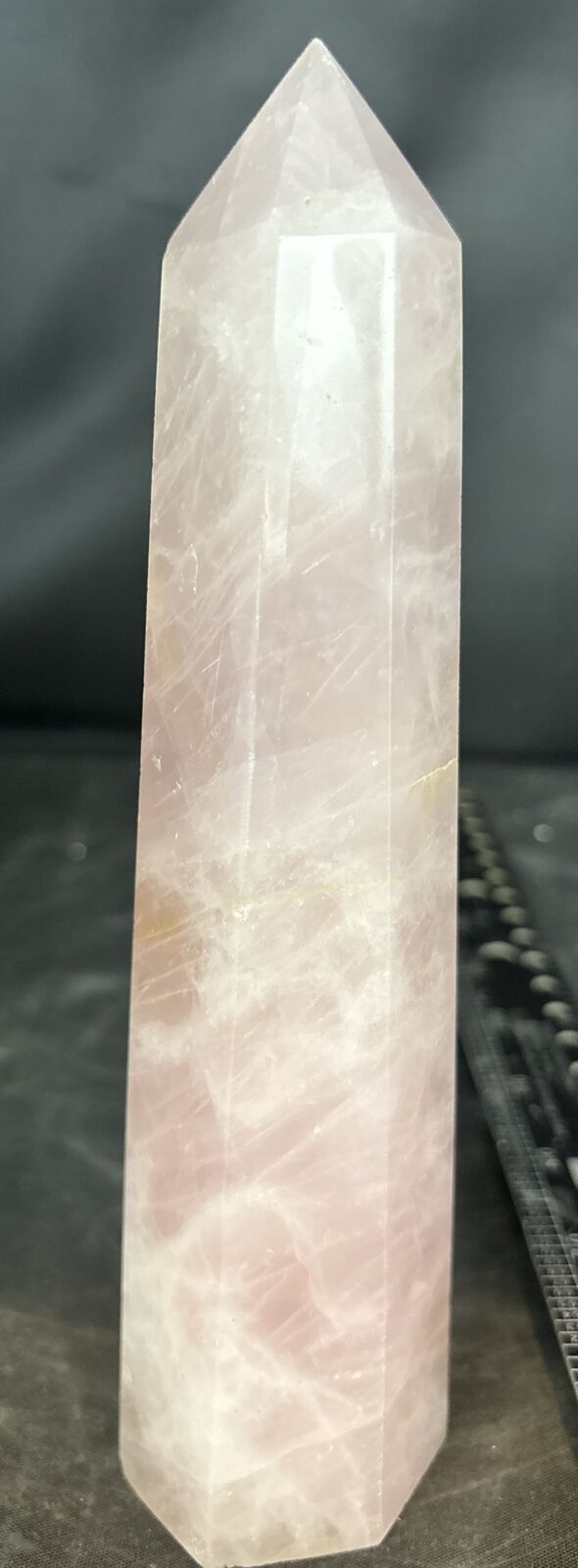 7 1/2 inch rose quartz tower