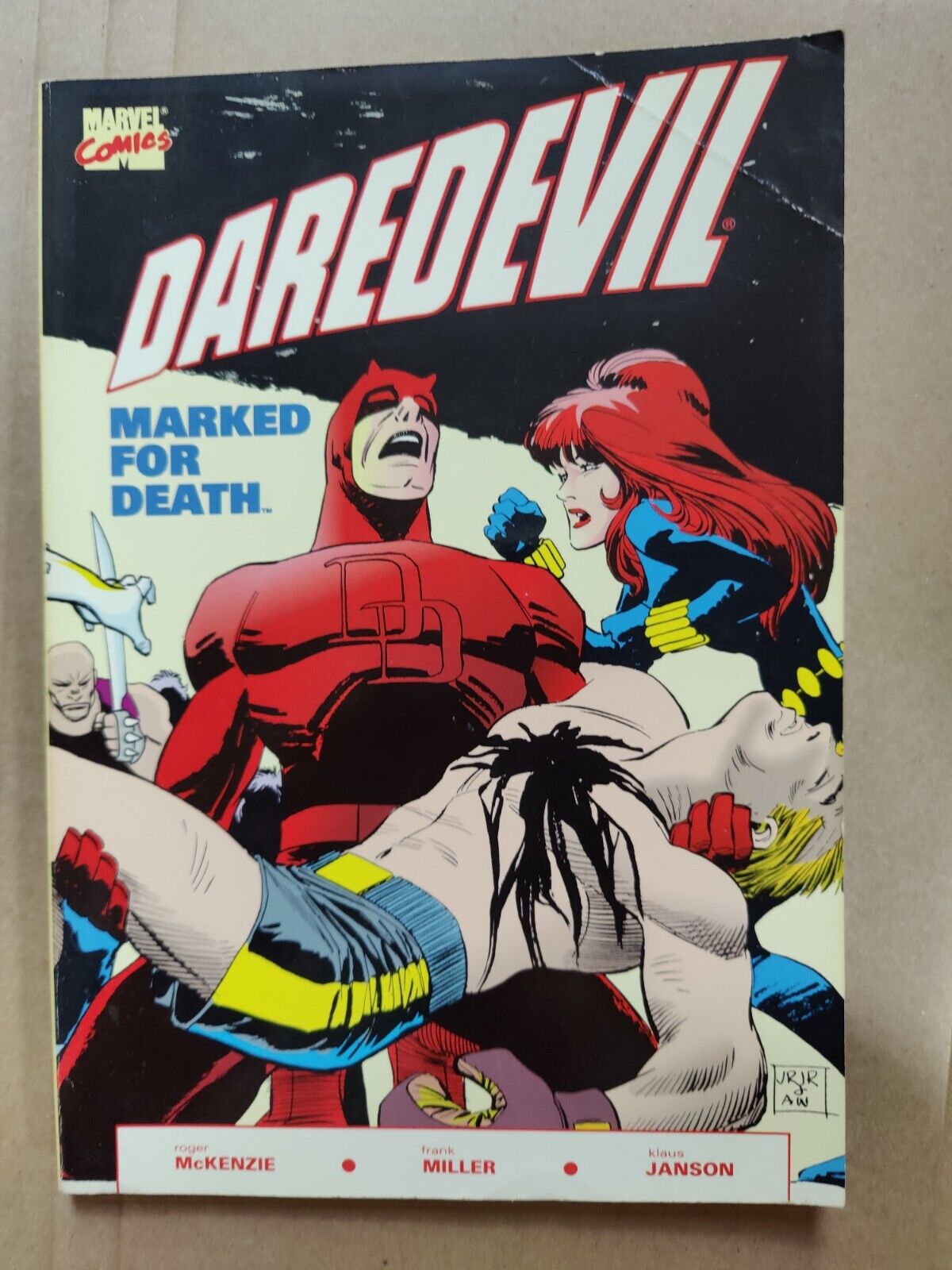 Daredevil Marked for Death Marvel TPB RARE 1990 1st Print Frank Miller Widow