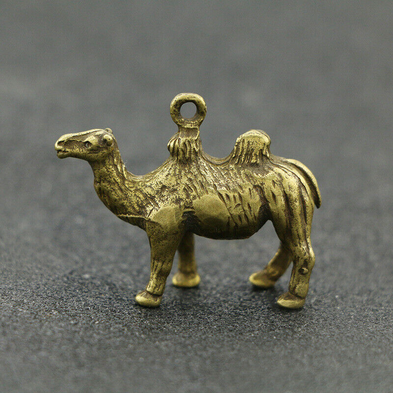 Solid Brass Camel Pendant Figurine Statue Home Ornament Figurines Collectibles