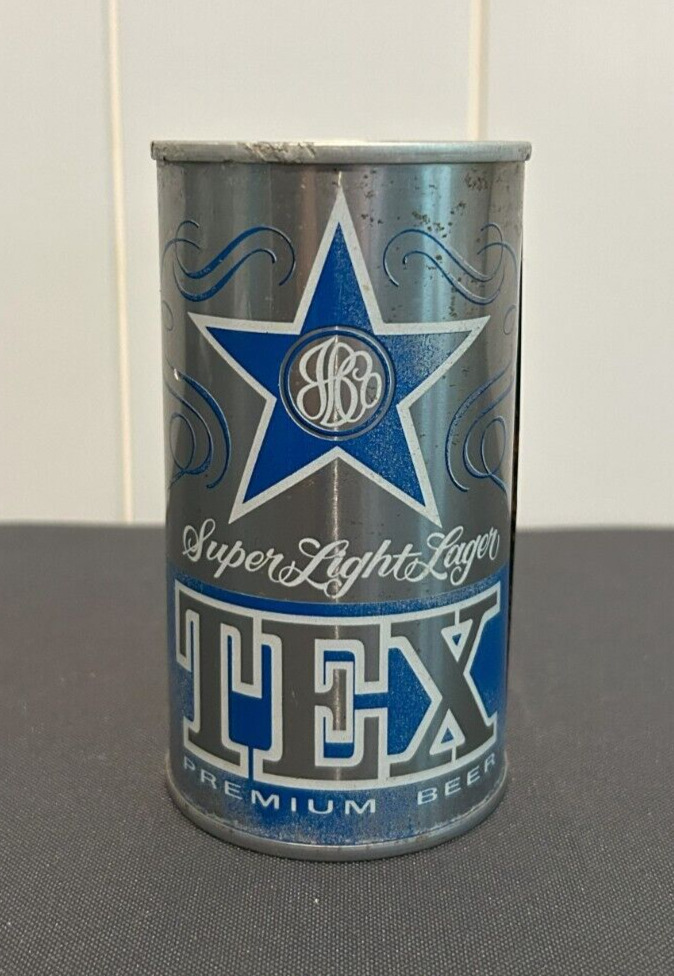 TEX Empty Pull Tab Beer Can. Jackson Brewing, New Orleans, Louisiana