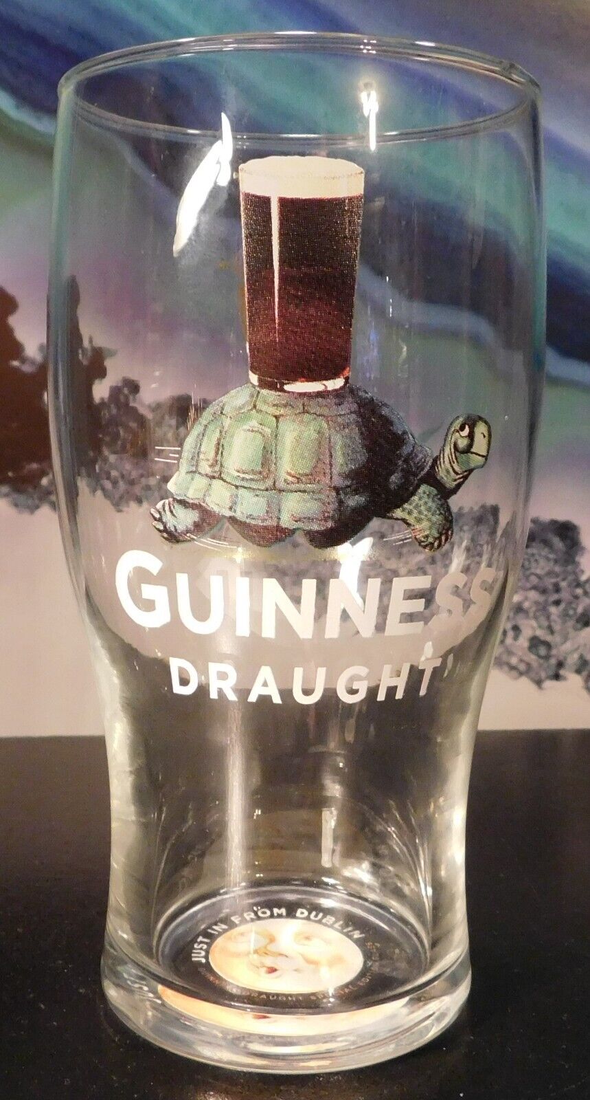 Guinness Draught Special Edition Glass Turtle Glass Just in From Dublin 
