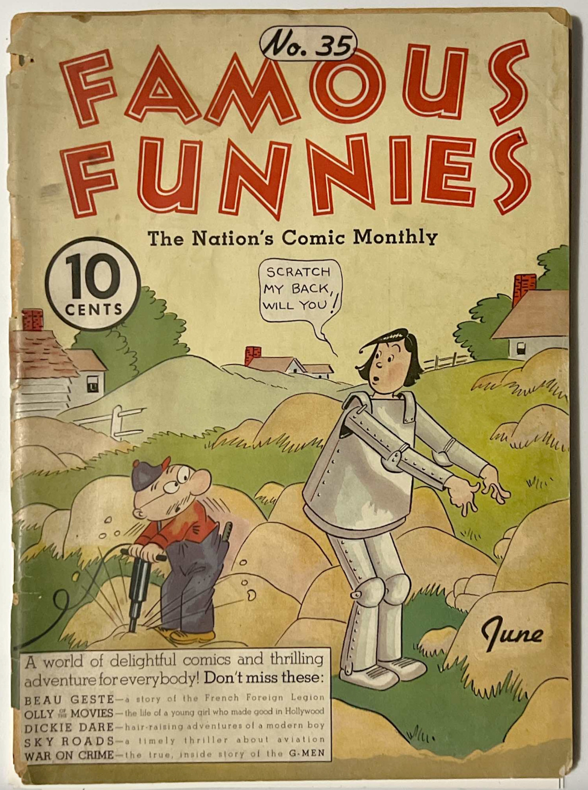 Famous Funnies #35, Eastern Color 1937, Rare Platinum Age Comic