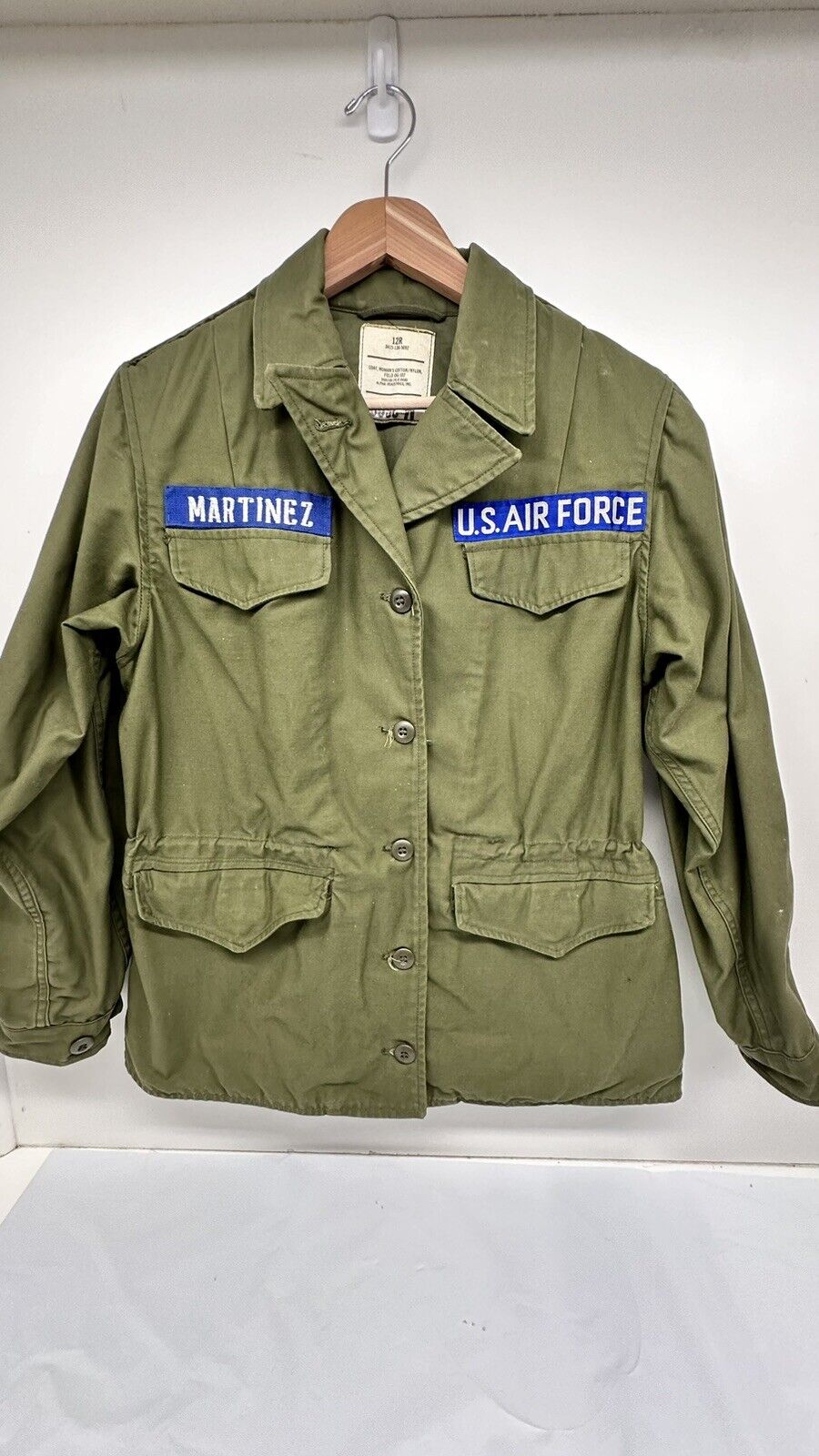 U.S. Military Army Women’s Field 12R OG-107 Vintage Green Vietnam Era Jacket
