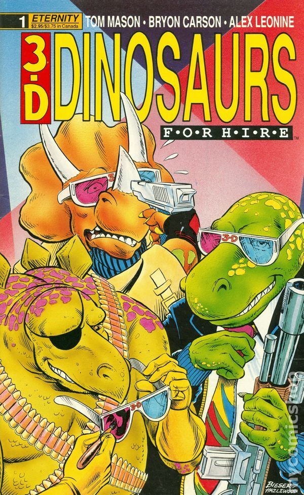 Dinosaurs for Hire 3-D #1 FN 1988 Stock Image