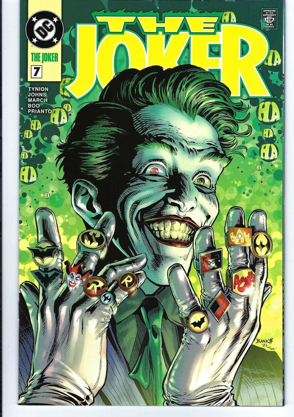 The Joker #7 Darryl Banks Exclusive Variant Cover Green Lantern Homage 2021