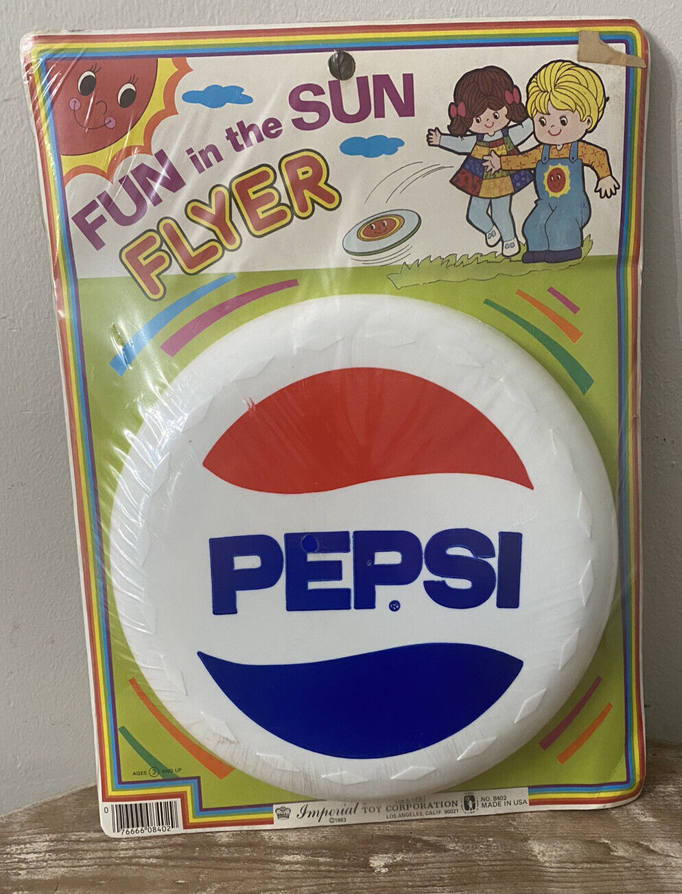 Vintage PEPSI Imperial Toys 1983 Frisbee NEW Soda Advertising Promotional