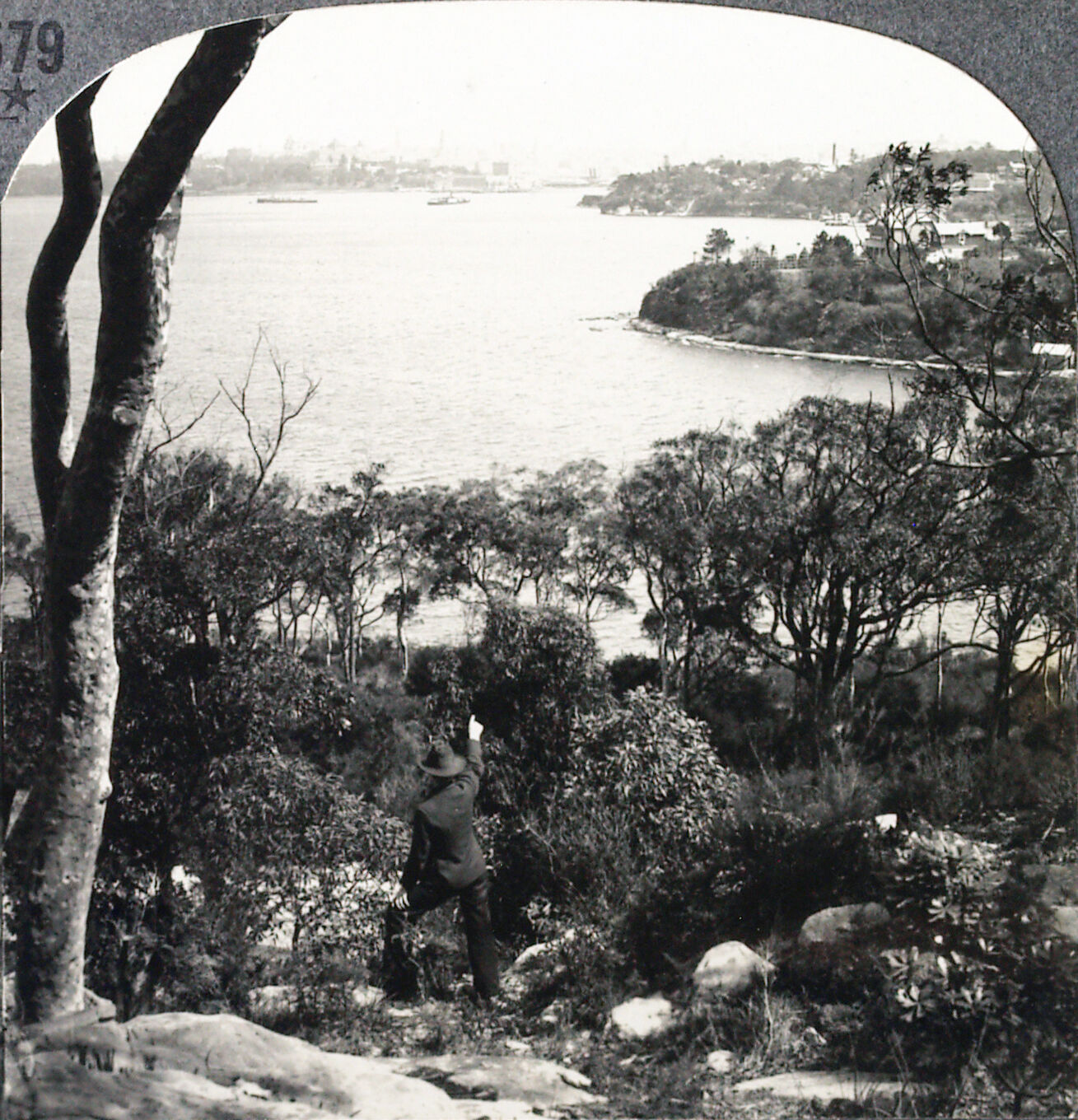 Keystone Stereoview the Harbor of Sydney, Australia from 1930’s T600 Set #T579