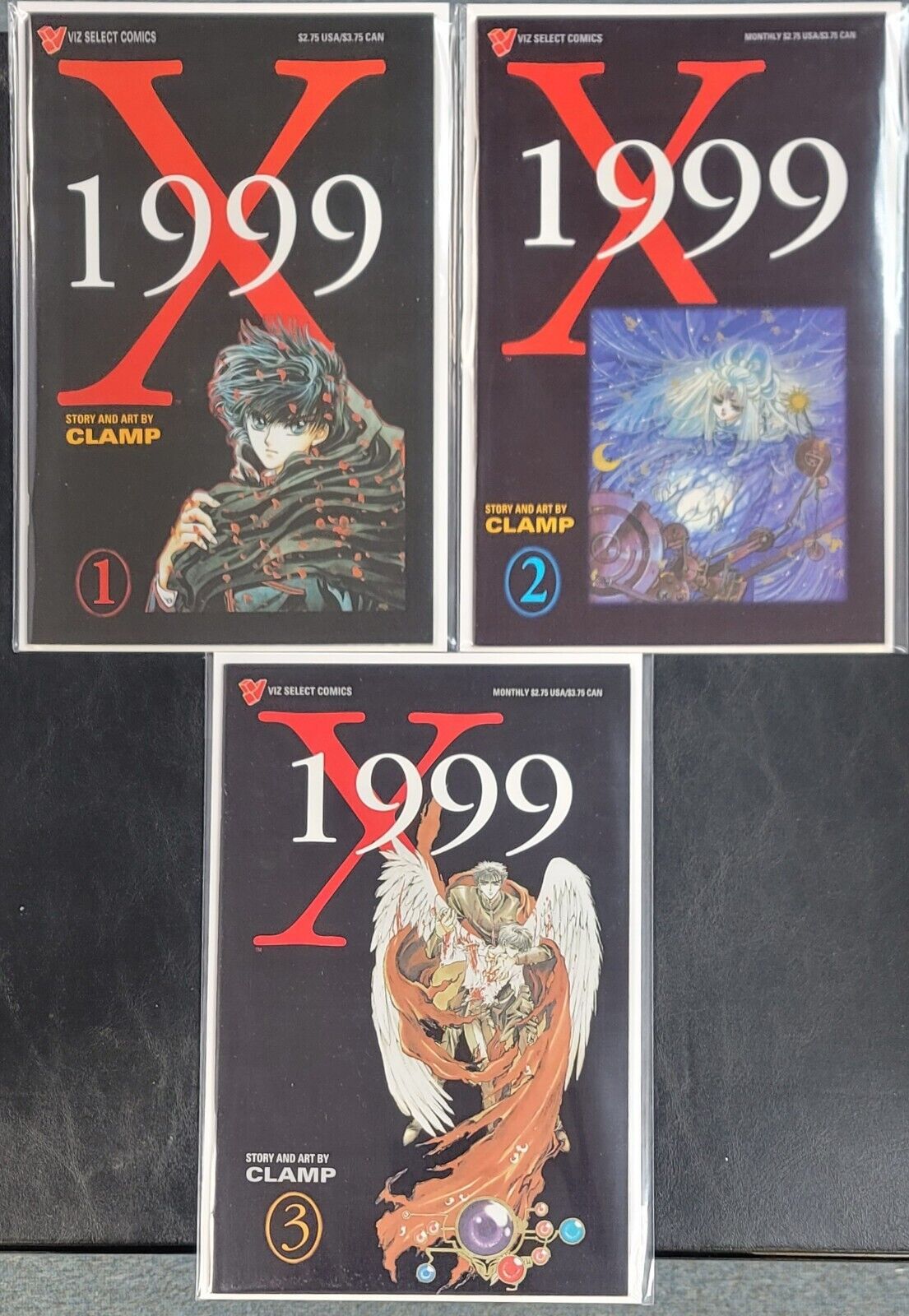 X 1999 #1-3 Viz Select Comics 1995 Full Lot Set VF-NM 8.0-9.0 or Better