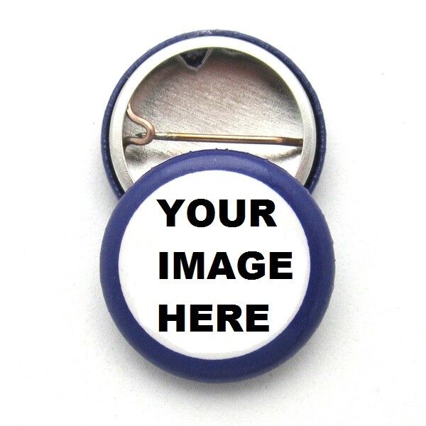 12 Pinback Buttons - 1 1/2 Inch  - Custom Made - Your Logo/Image